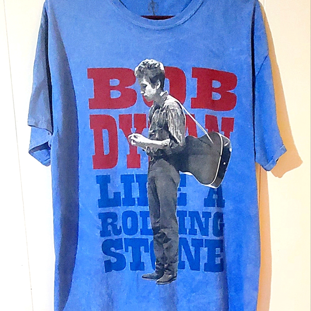 BOB DYLAN LIKE A ROLLING STONE VINTAGE STYLE T SHIRT. MENS Sz:L 100% COTTON.